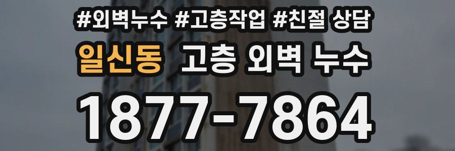 일신동 고층 외벽 누수