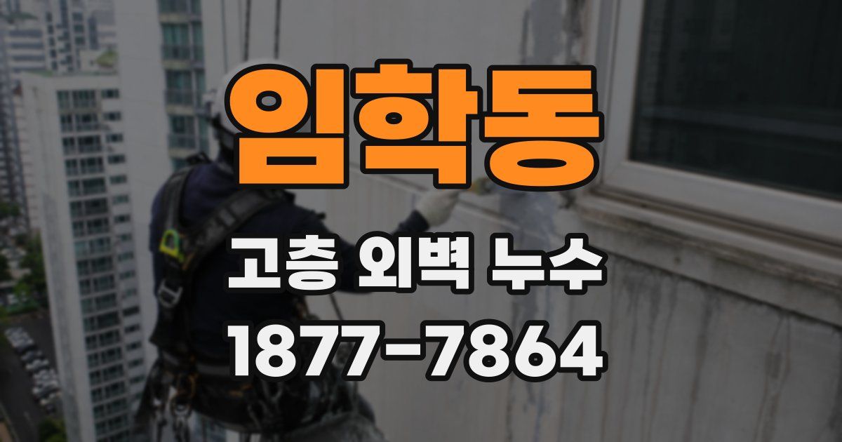 임학동 고층 외벽 누수