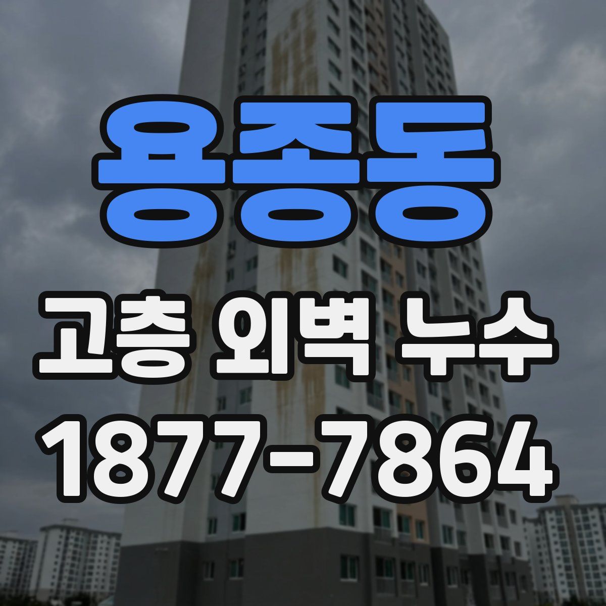용종동 고층 외벽 누수