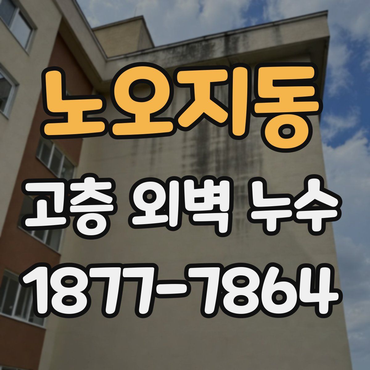 노오지동 고층 외벽 누수