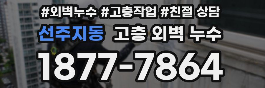 선주지동 고층 외벽 누수