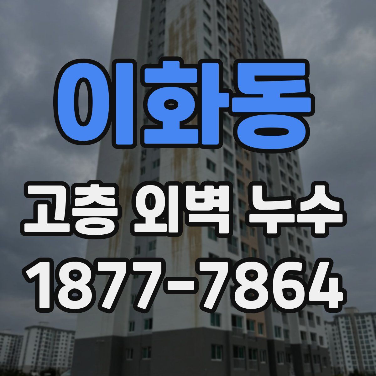 이화동 고층 외벽 누수