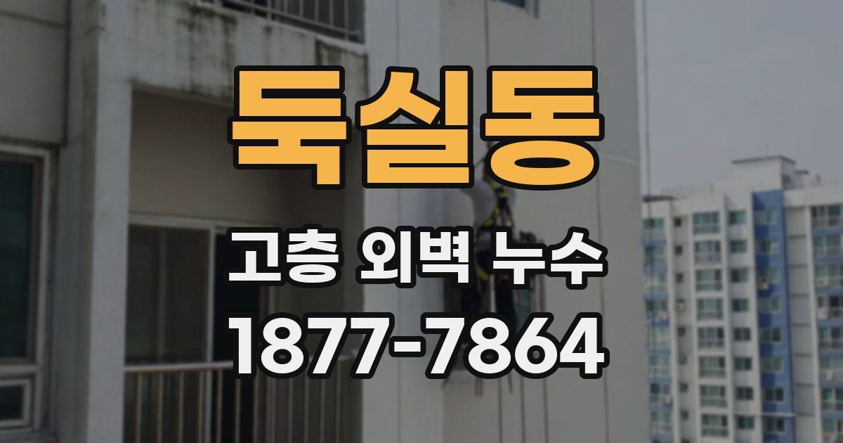 둑실동 고층 외벽 누수