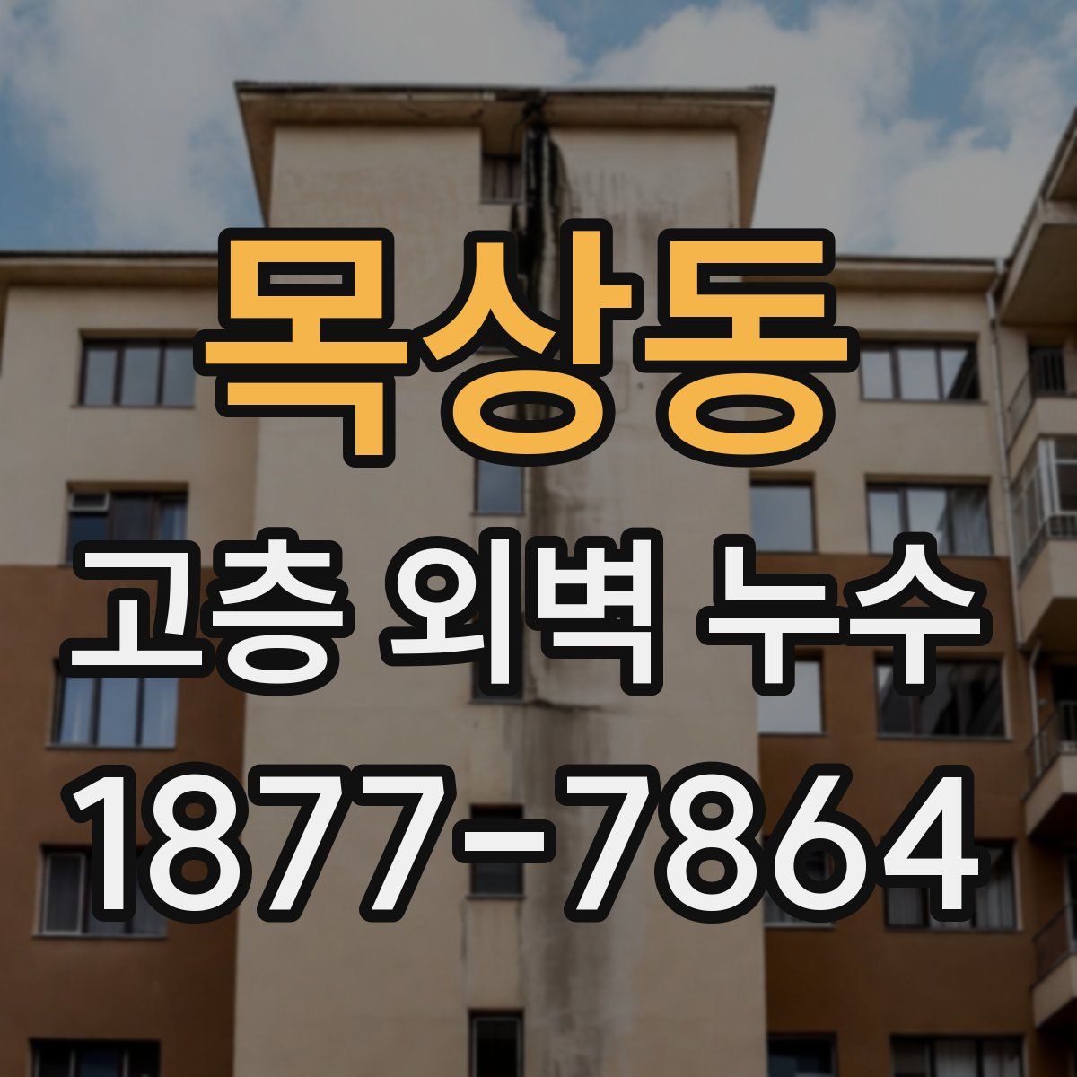 목상동 고층 외벽 누수