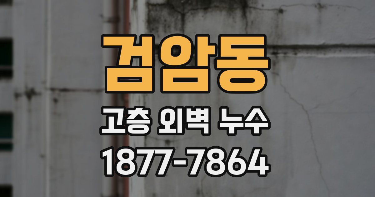 검암동 고층 외벽 누수