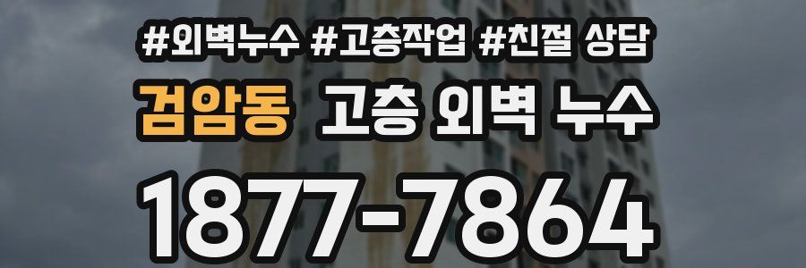 검암동 고층 외벽 누수