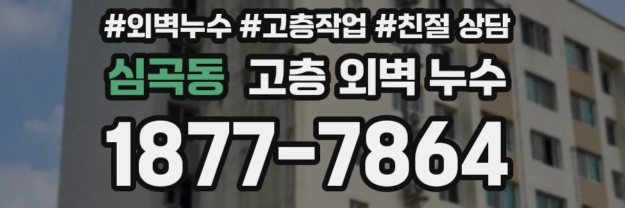 심곡동 고층 외벽 누수
