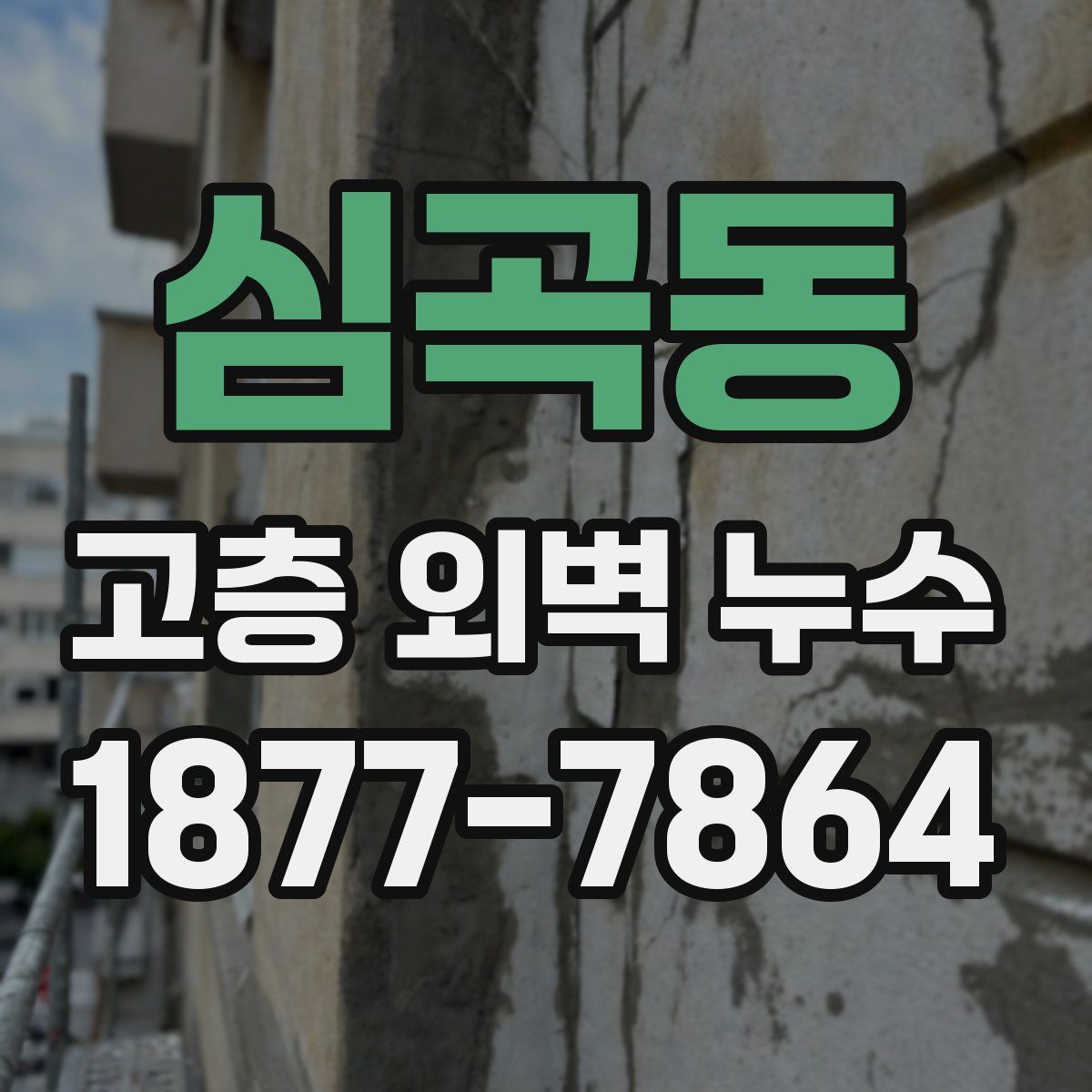 심곡동 고층 외벽 누수
