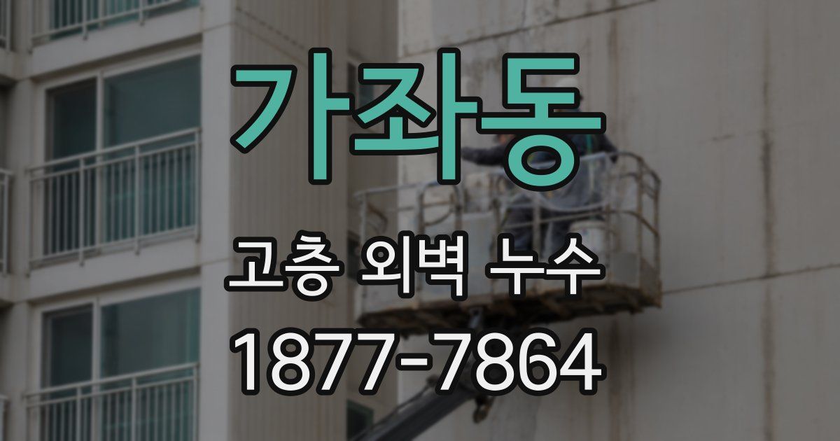 가좌동 고층 외벽 누수