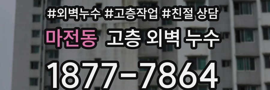 마전동 고층 외벽 누수