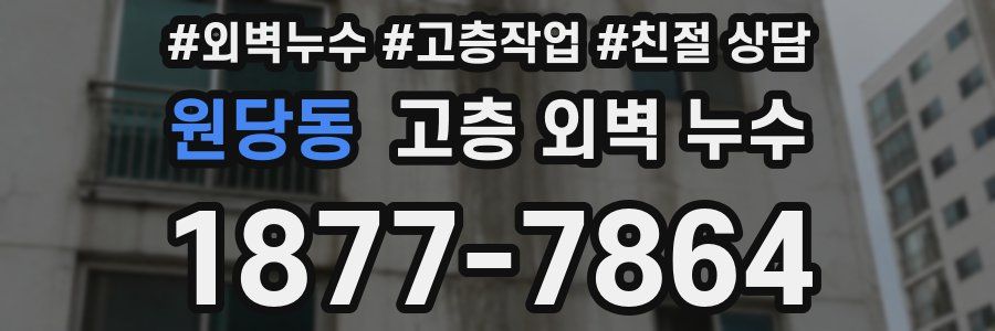 원당동 고층 외벽 누수