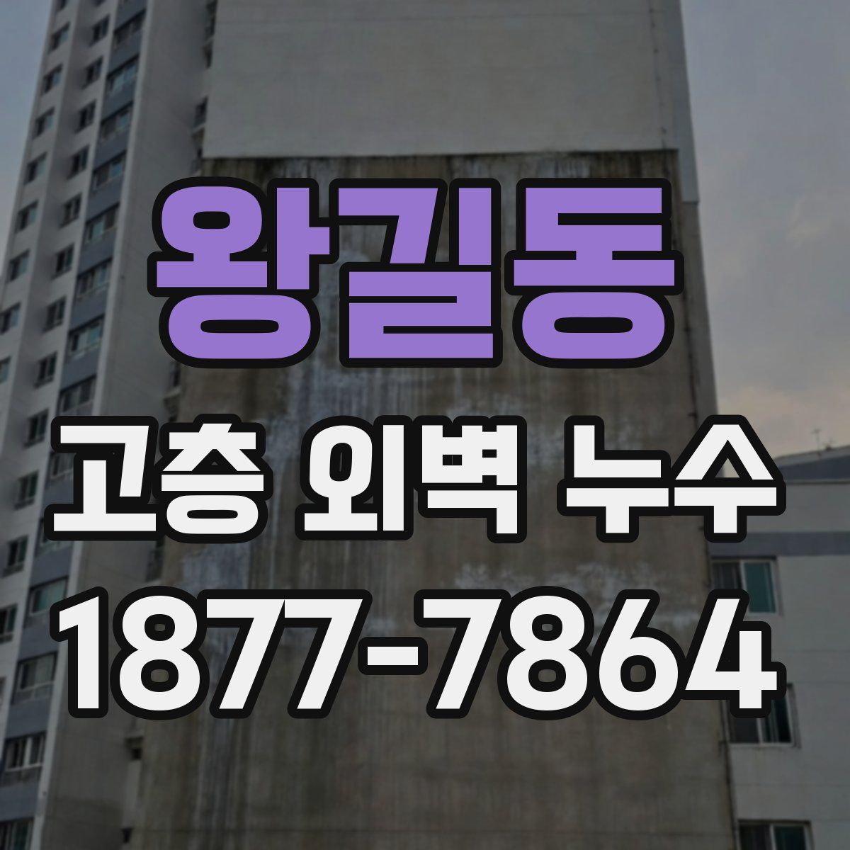 왕길동 고층 외벽 누수