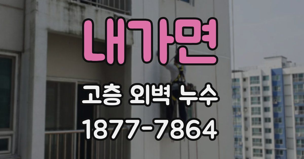 내가면 고층 외벽 누수