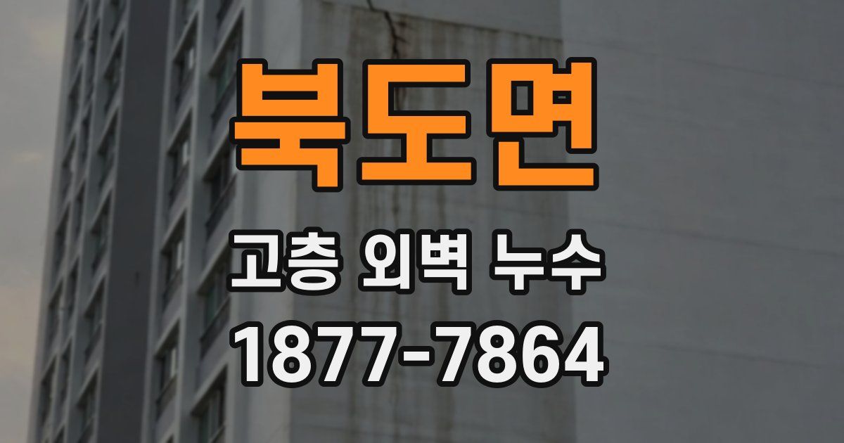 북도면 고층 외벽 누수