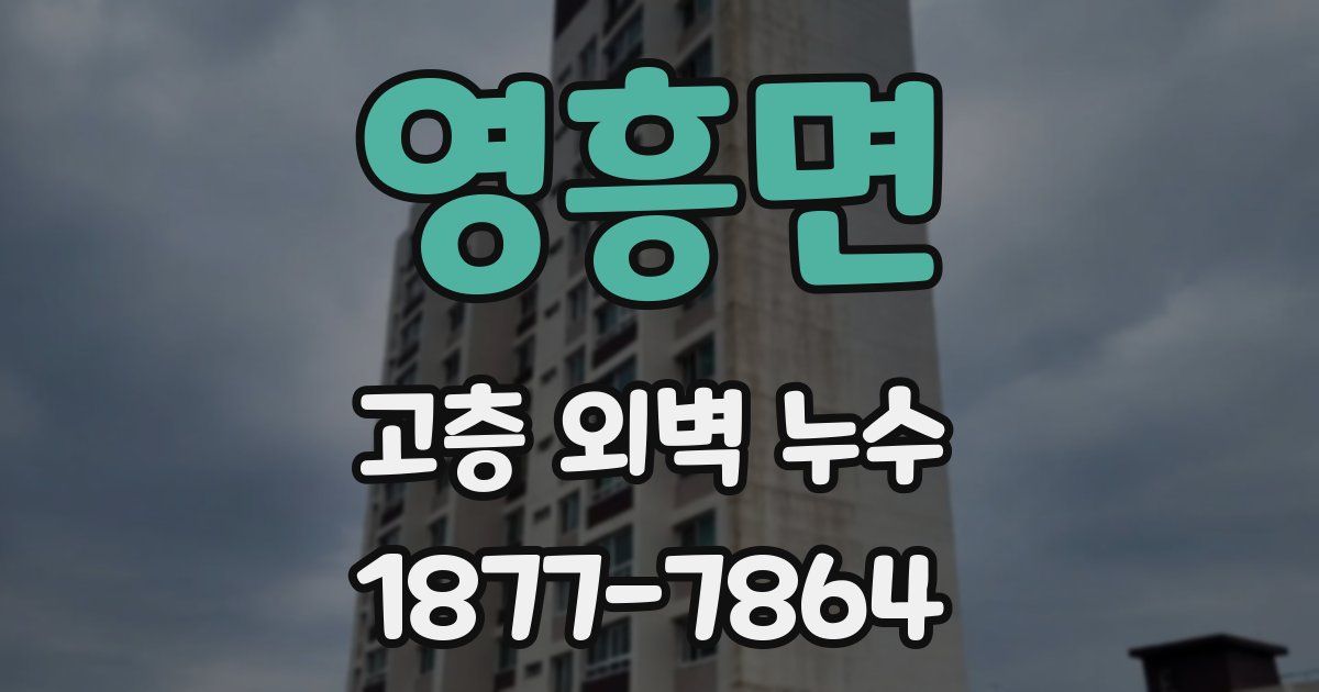 영흥면 고층 외벽 누수