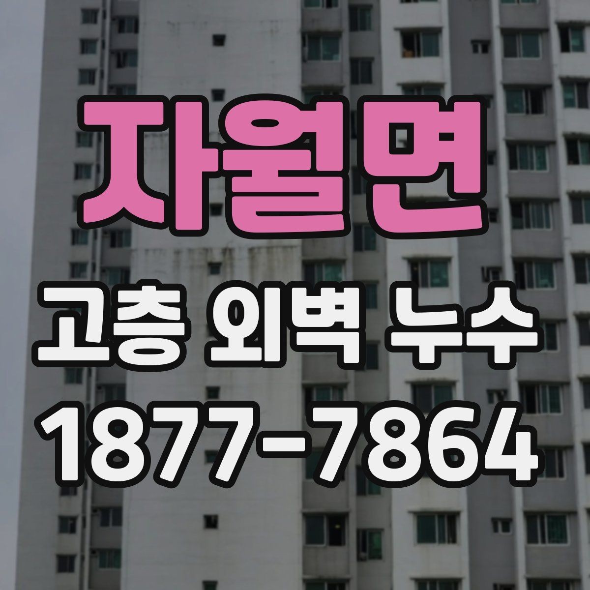 자월면 고층 외벽 누수 공사 전 입주민 안내가 필요한 이유