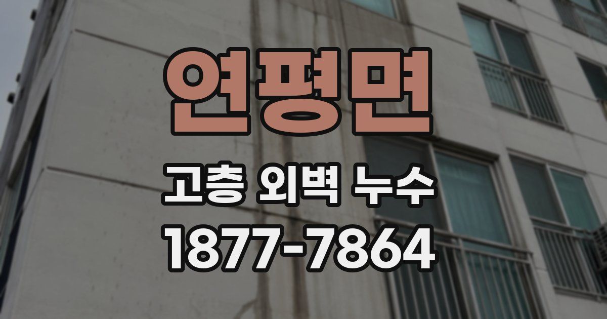 연평면 고층 외벽 누수