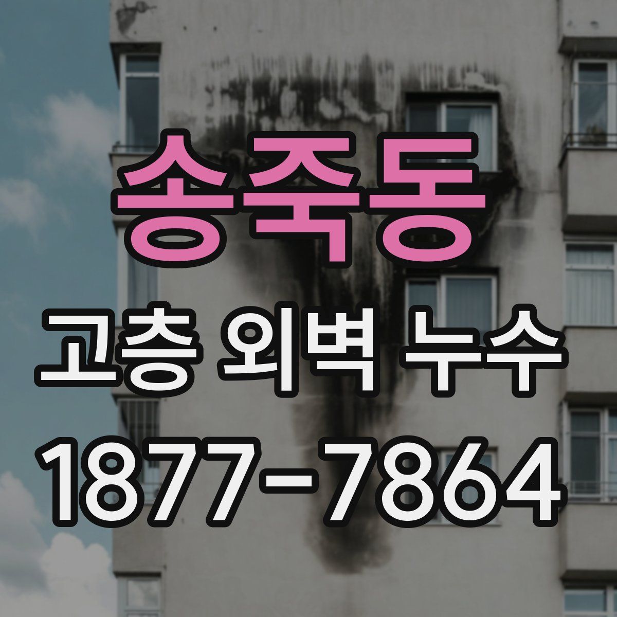 송죽동 고층 외벽 누수