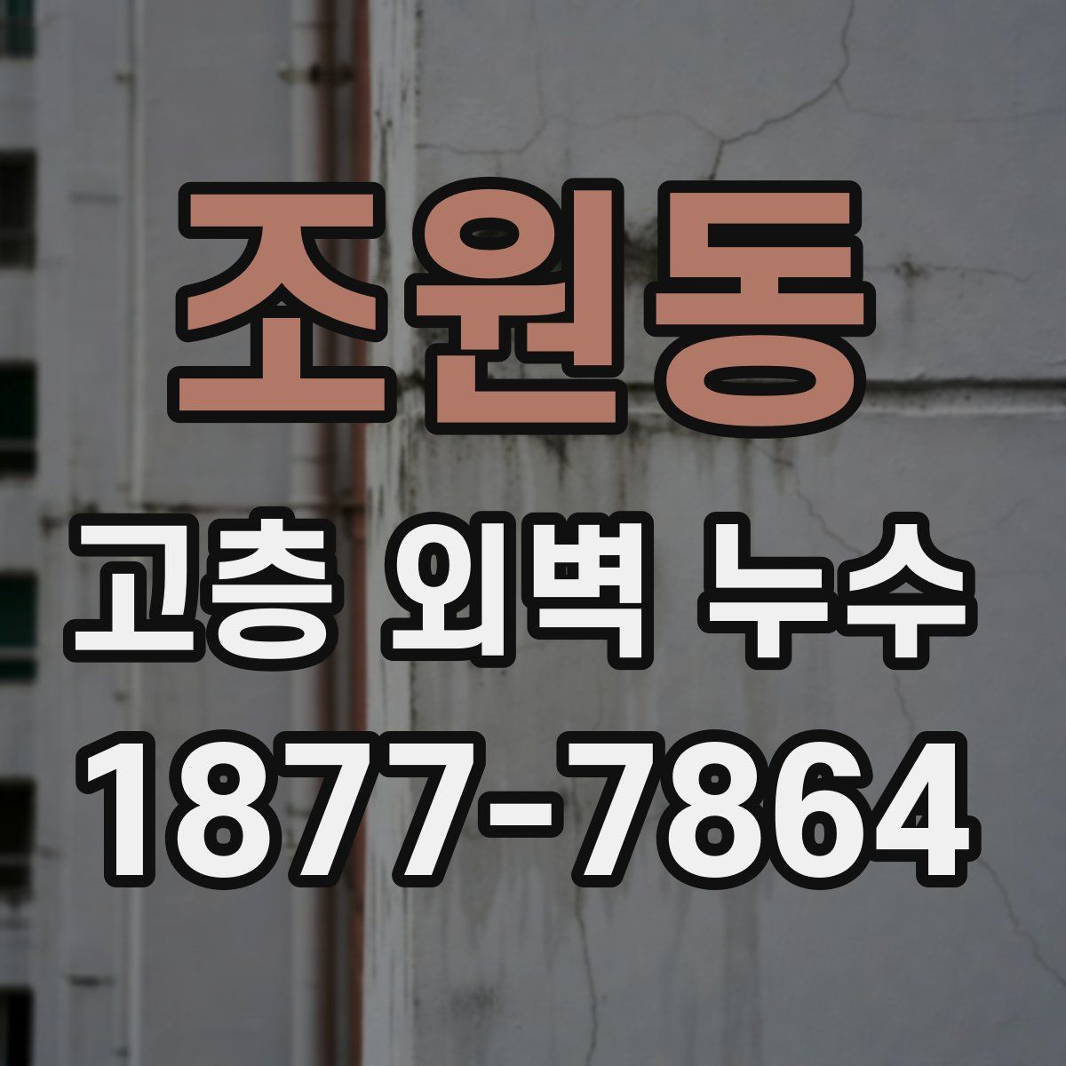 조원동 고층 외벽 누수