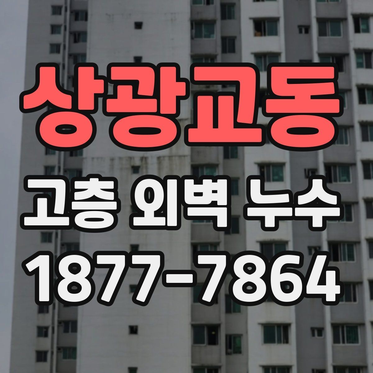상광교동 고층 외벽 누수 보수 전에 확인할 안전 수칙