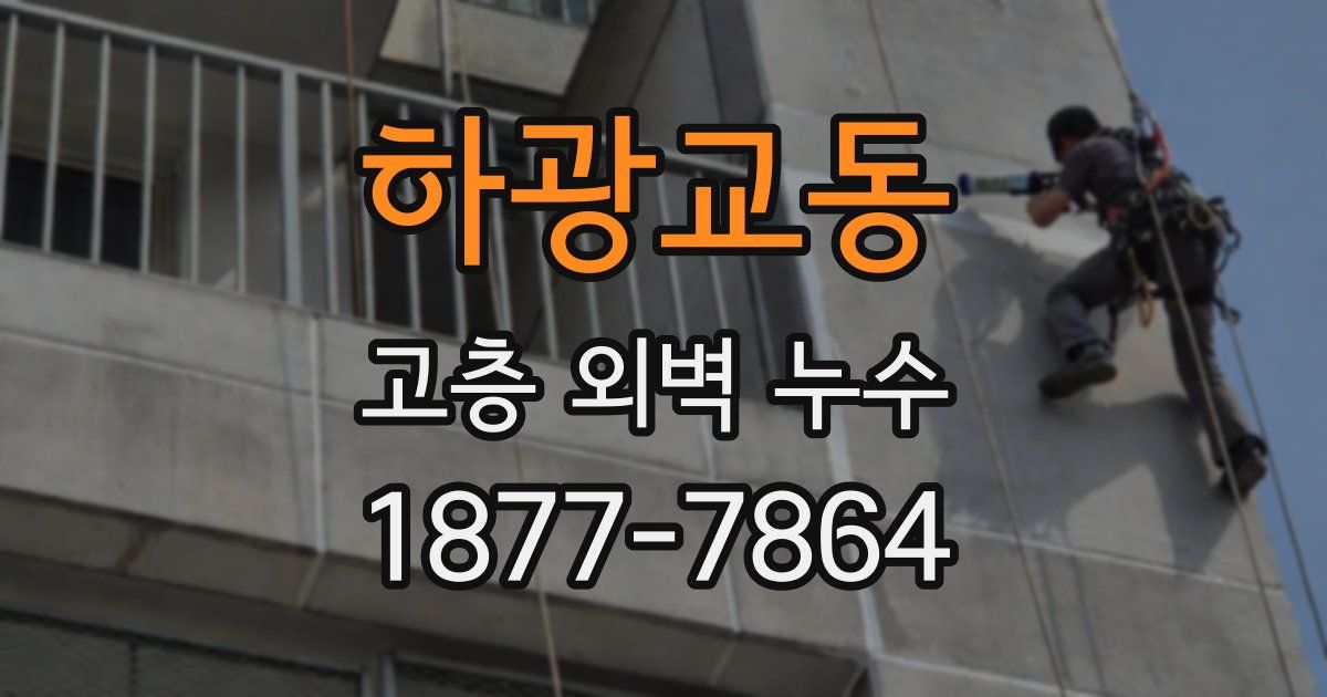 하광교동 고층 외벽 누수