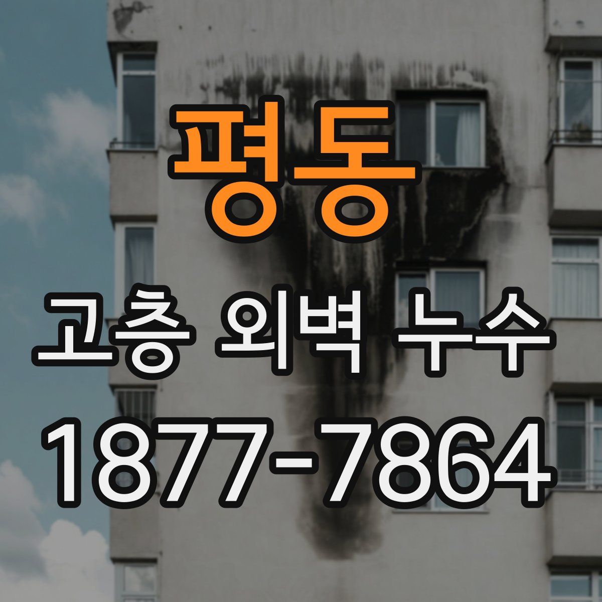 평동 고층 외벽 누수