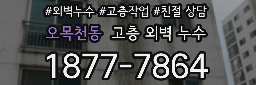 오목천동 고층 외벽 누수