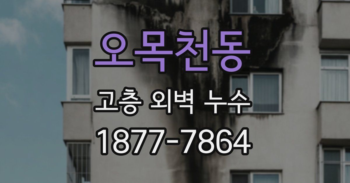오목천동 고층 외벽 누수