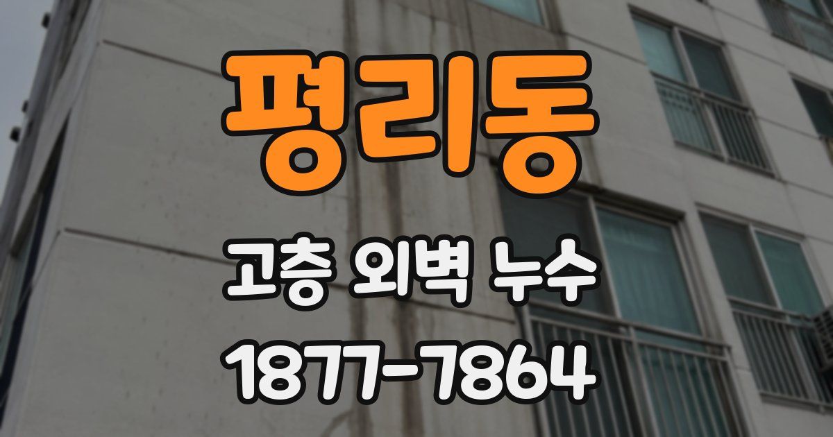 평리동 고층 외벽 누수