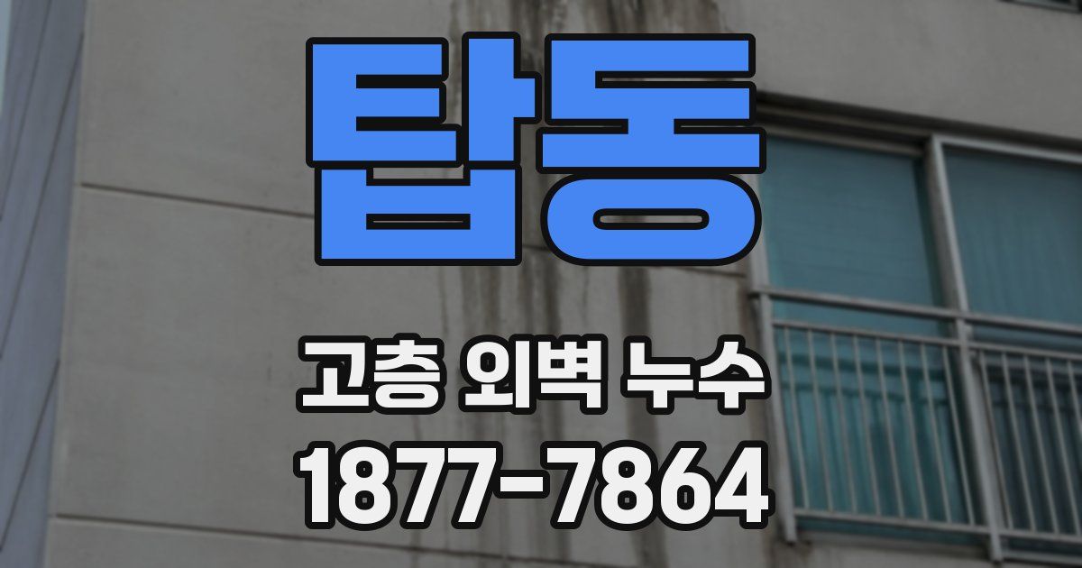 탑동 고층 외벽 누수