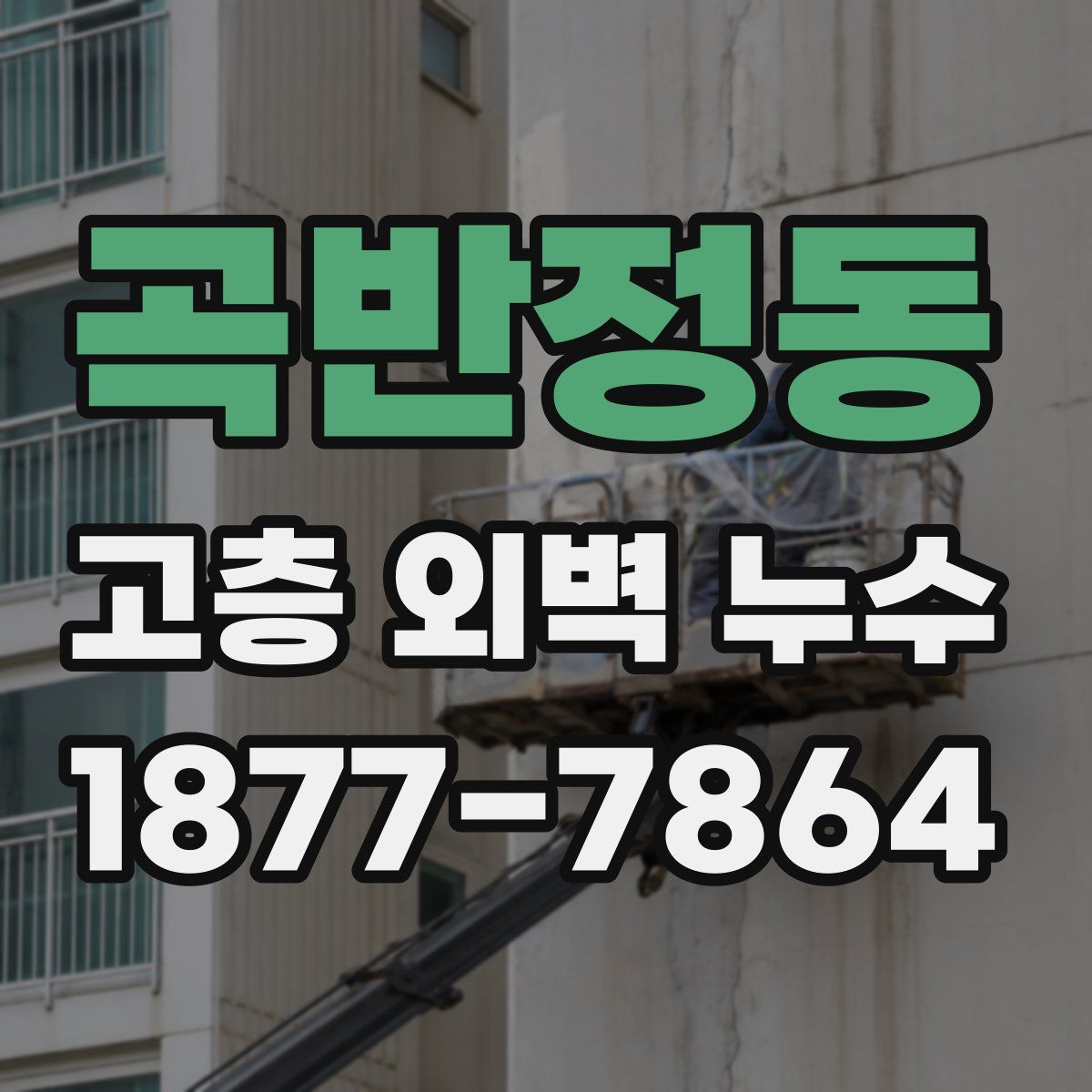 곡반정동 고층 외벽 누수