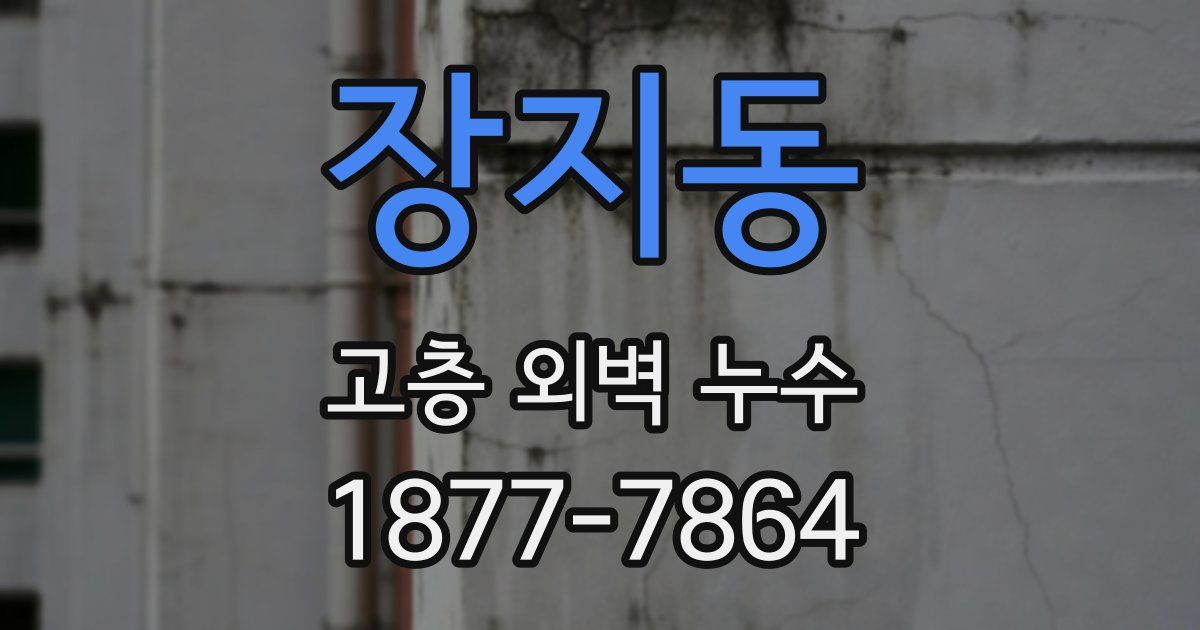장지동 고층 외벽 누수