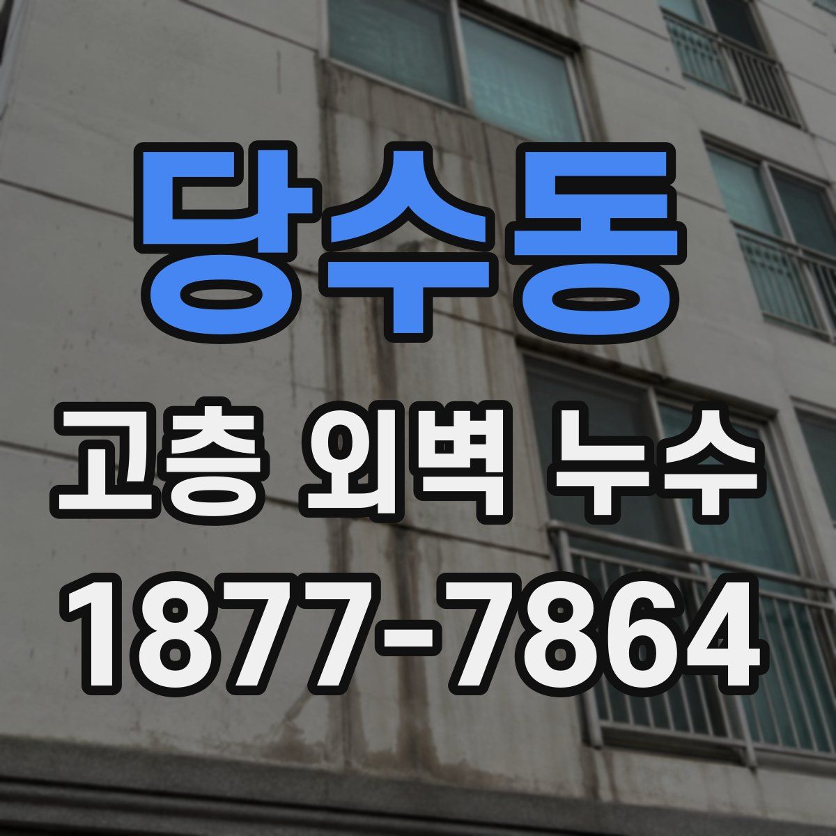 당수동 고층 외벽 누수