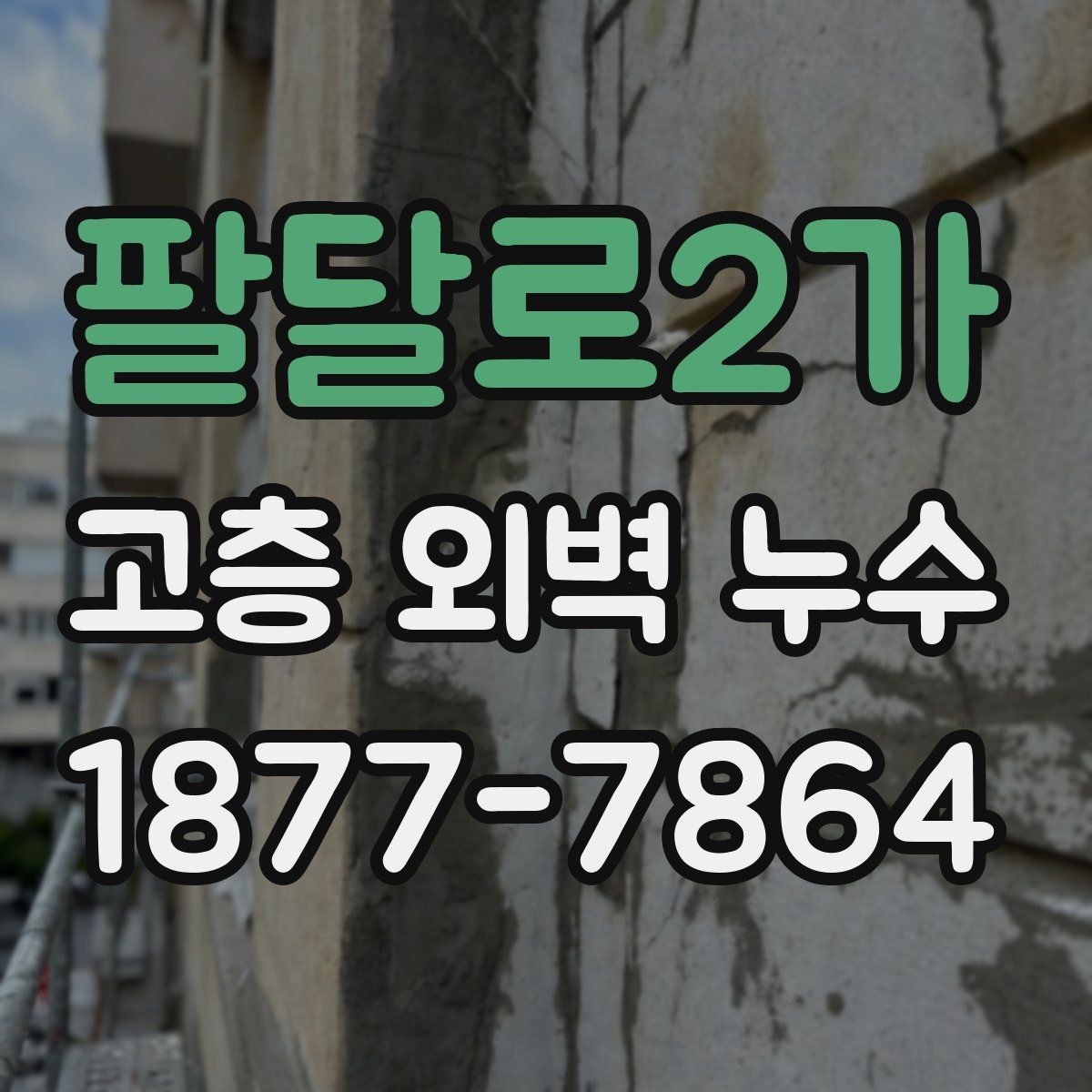 팔달로2가 고층 외벽 누수