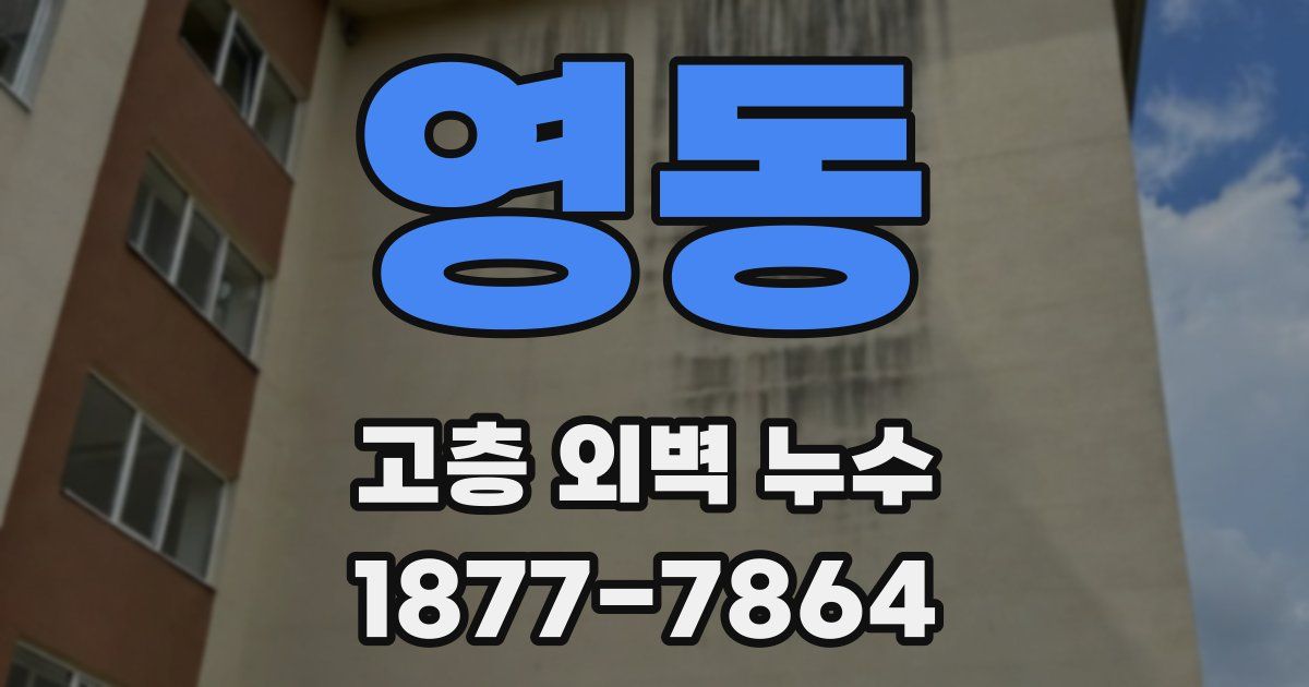 영동 고층 외벽 누수