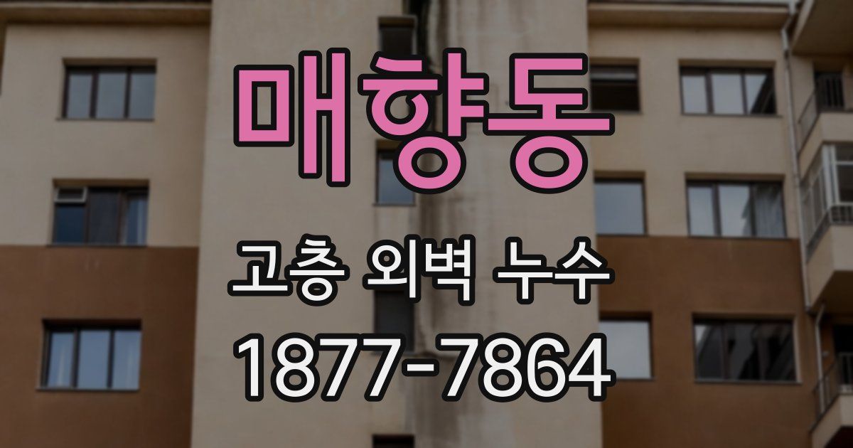 매향동 고층 외벽 누수