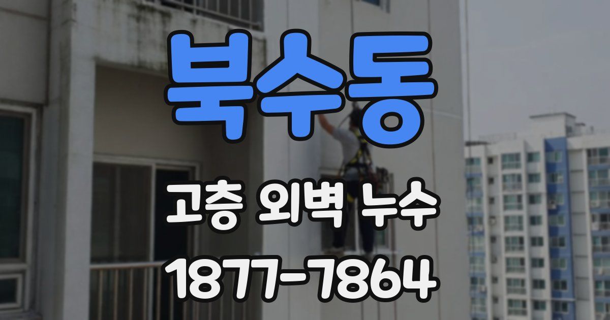 북수동 고층 외벽 누수