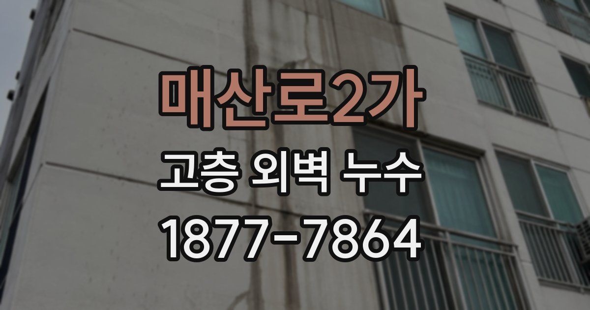 매산로2가 고층 외벽 누수