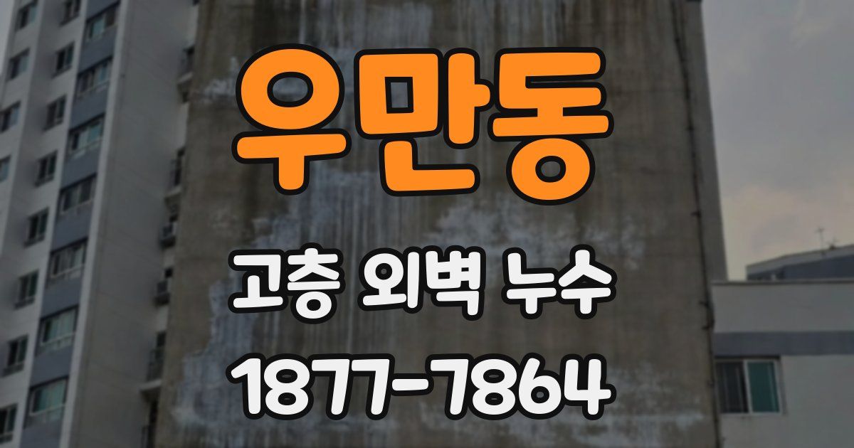 우만동 고층 외벽 누수