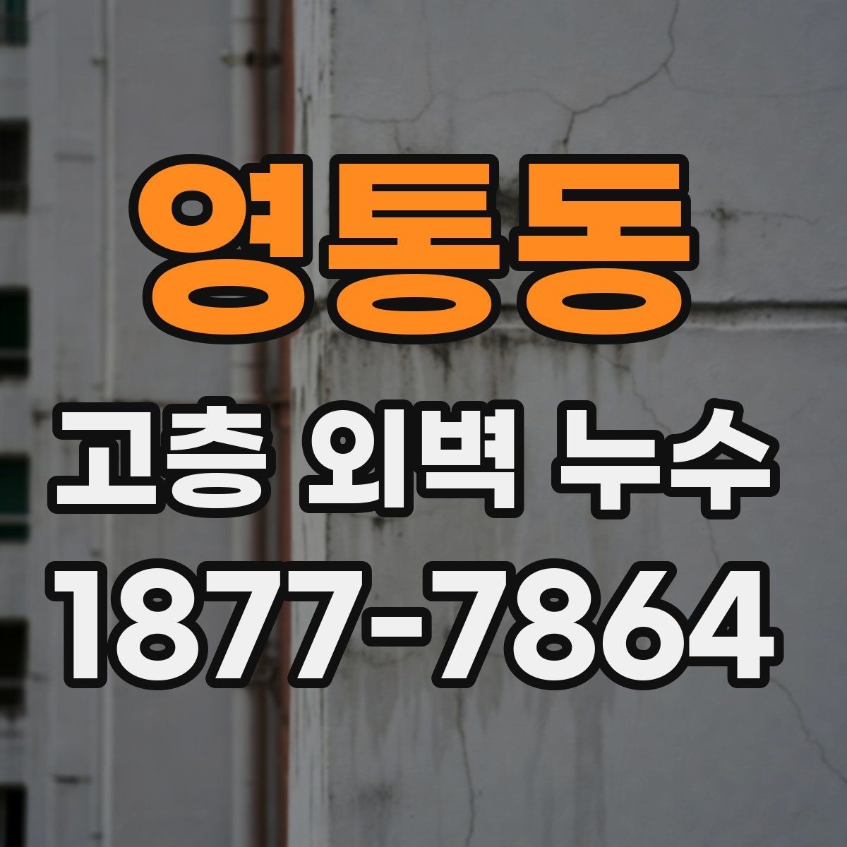 영통동 고층 외벽 누수 창문 주변과 벽체 접합부 점검