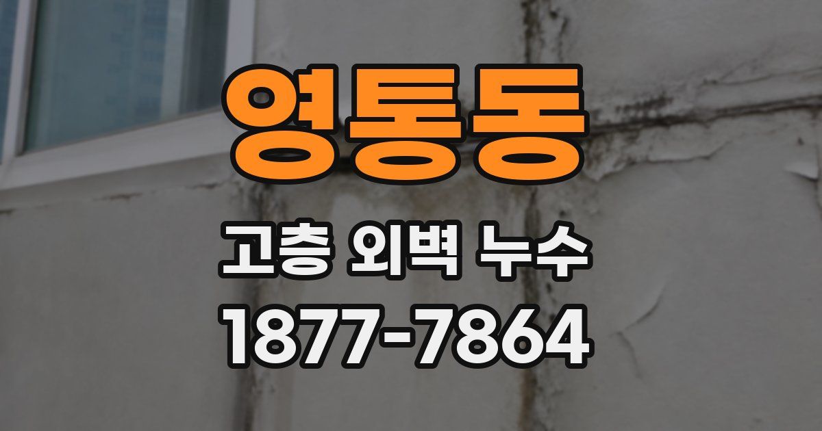 영통동 고층 외벽 누수