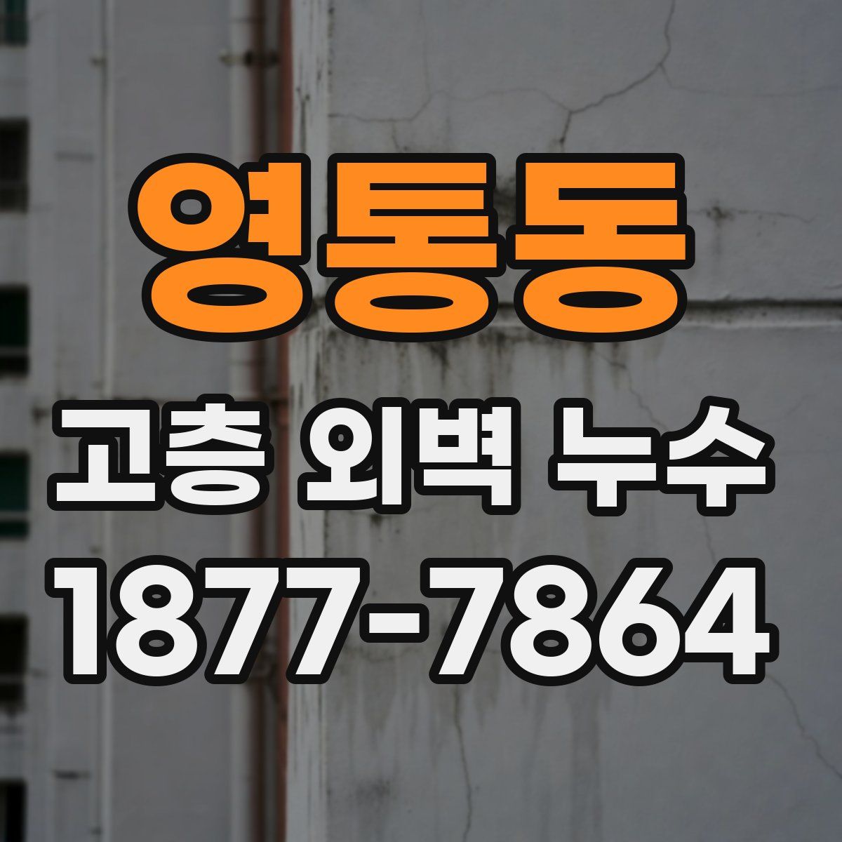 영통동 고층 외벽 누수