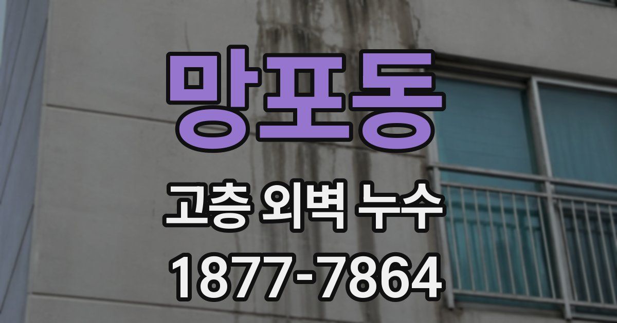 망포동 고층 외벽 누수
