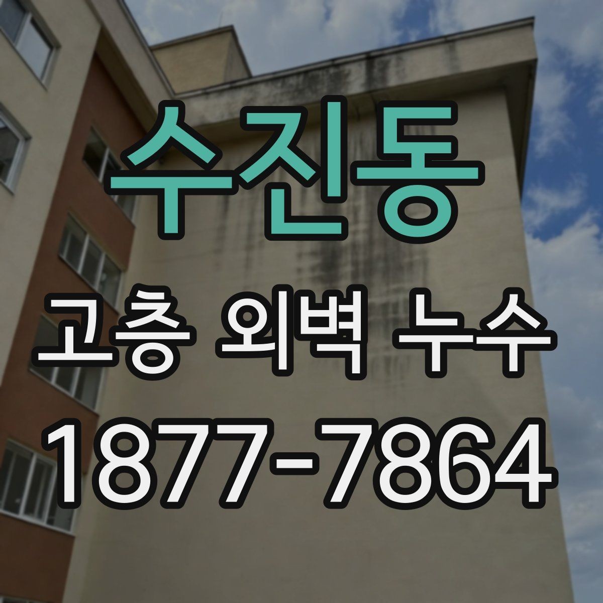 수진동 고층 외벽 누수 발생 구간을 찾는 조사 절차