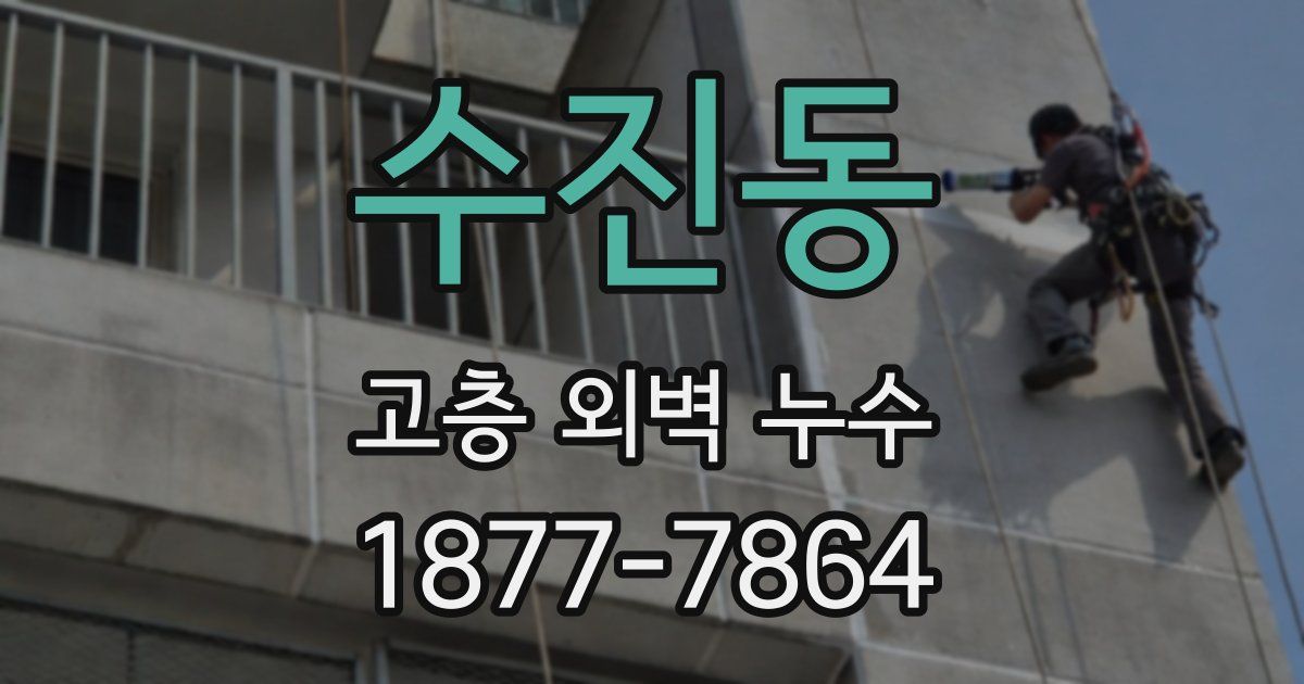 수진동 고층 외벽 누수