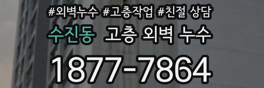 수진동 고층 외벽 누수