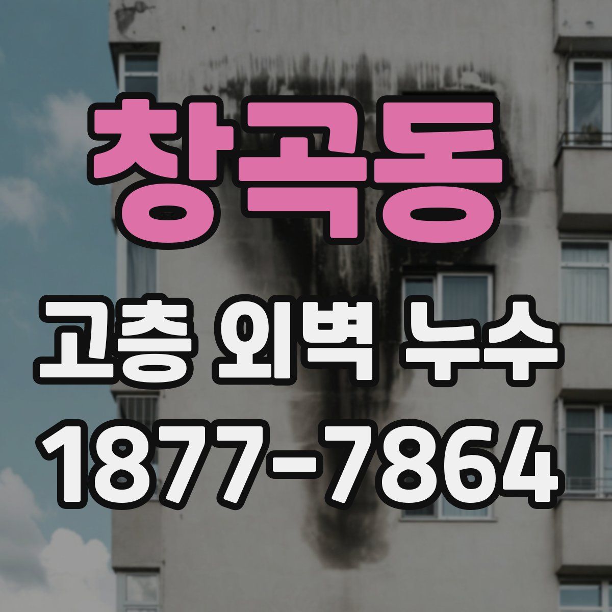 창곡동 고층 외벽 누수