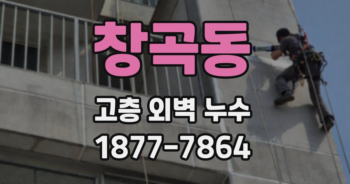 창곡동 고층 외벽 누수