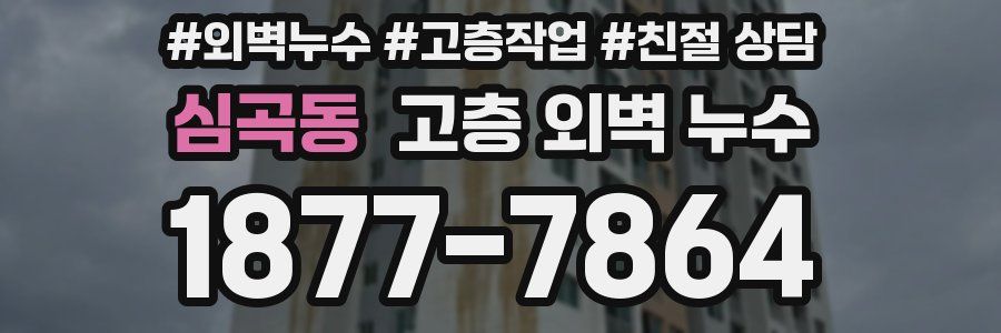 심곡동 고층 외벽 누수