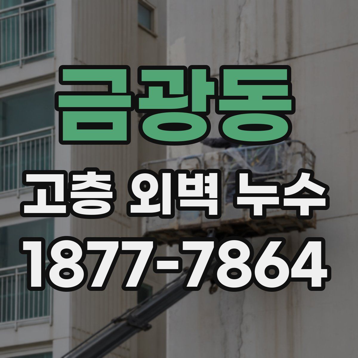 금광동 고층 외벽 누수